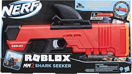 Nerf Roblox MM2 Shark Seeker Dart Blaster Shark Fin Action 3 Mega Darts Code to Activate Virtual in-Game Item F2489EU4