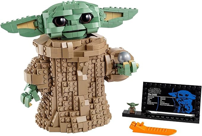 LEGO Star Wars: The Mandalorian Series The Child 75318 - Baby Yoda Grogu Figure, Building Toy, Collectible Room Decoration for Boys and Girls, Teens, with Minifigure and Nameplate, Gift Idea