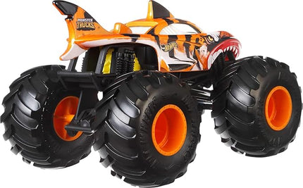 Hot Wheels Monster Trucks, Oversized Monster Truck, 1:24 Scale Die-Cast Toy Truck with Giant Wheels and Cool Designs