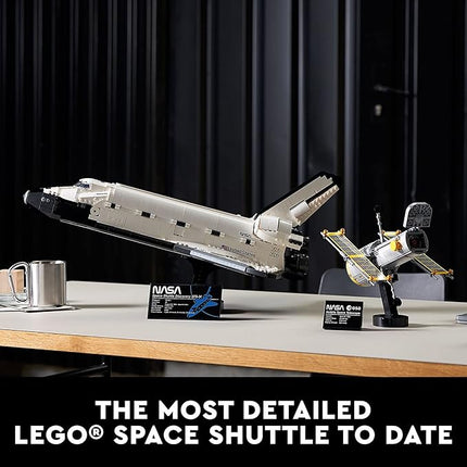 LEGO Icons NASA Space Shuttle Discovery Building Sets for Adults - Model Kits for Bookshelf or Office Decor, Ages 18+ Years - Gifts for Men & Women - 10283