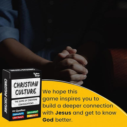 Kulture Games Christian Culture - The Game of Conversations - Fun & Thought Provoking Starters About God, Christianity & Life - Cards for Bible Study or Youth Groups