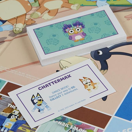 Hasbro Gaming Monopoly Junior Bluey Edition Board Game | Kids Play as Bluey, Bingo, Mum & Dad for Girls & Boys | Ages 5+ (Amazon Exclusive)