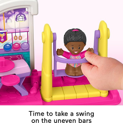 Fisher-Price Little People Toddler Toy Barbie You Can Be Anything Gymnast Playset with Figure for Preschool Pretend Play Kids Ages 18+ Months