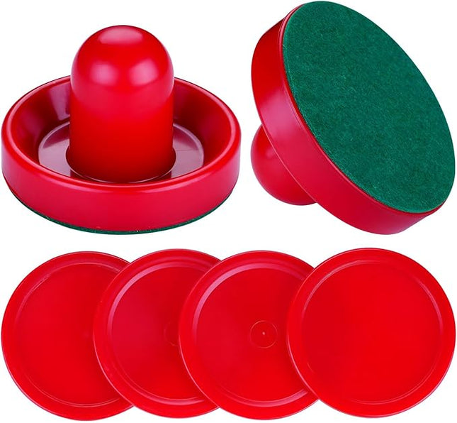 Air Hockey Pucks and Paddles,Air Hockey Strikers Pushers Air Hockey Table Replacement Accessories