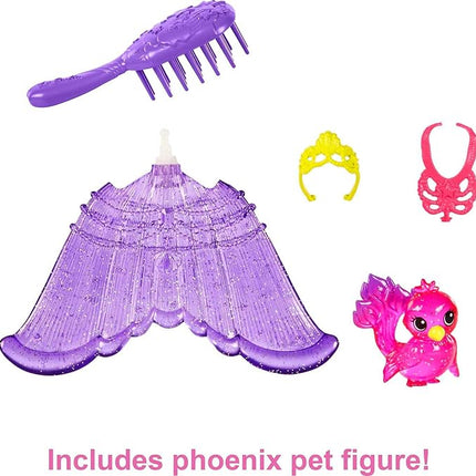 Barbie Mermaid Power Doll Set, Barbie "Brooklyn" Fashion Doll with Phoenix Pet & Accessories, Mermaid Toy with Interchangeable Fins