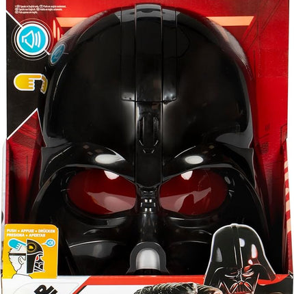 STAR WARS Darth Vader Electronic Mask with Phrases & Sound Effects, Costume for Kids, Toys for 5 Year Old Boys and Girls
