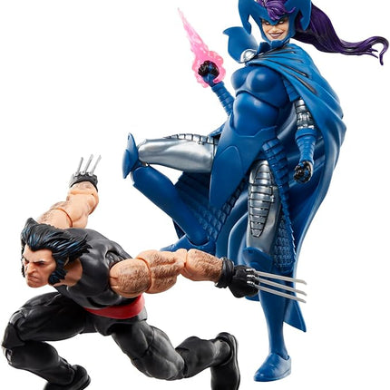 Marvel Legends Series Wolverine and Psylocke, 50th Anniversary Comics Collectible 6-Inch Action Figure 2-Pack