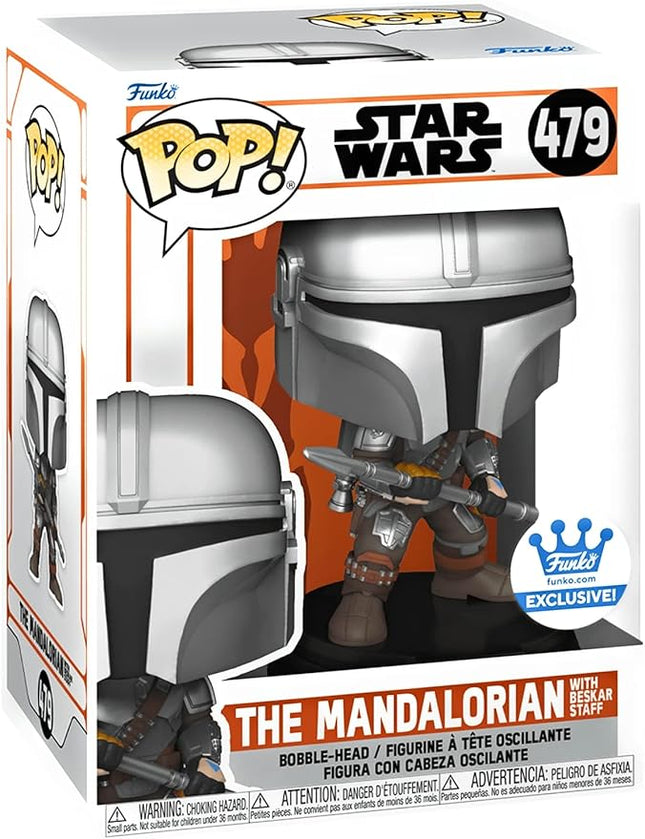 The Mandalorian with Beskar Staff Funko Exclusive