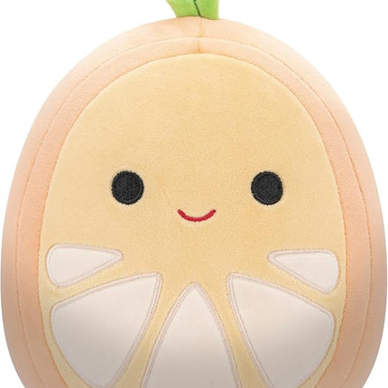 Squishmallows Original 8-Inch Orin Orange Slice with Green Stem - Official Jazwares Plush