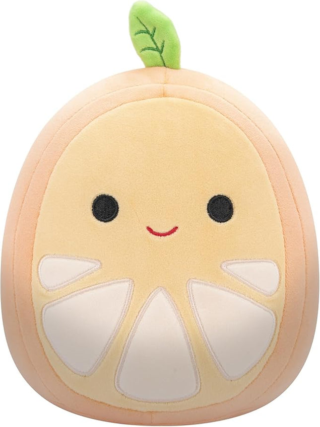 Squishmallows Original 8-Inch Orin Orange Slice with Green Stem - Official Jazwares Plush