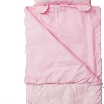 Kid's Nap Buddies Character Preschool Nap Mat, Toddler Sleeping Bag with Pillow for Daycare, Ages 3+