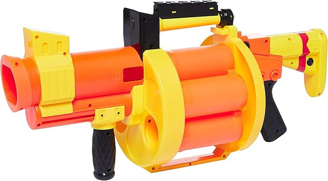 Nerf Fortnite GL Rocket-Firing Blaster – 6-Rocket Drum, Pump-to-Fire – Includes 6 Official Nerf Rockets – for Youth, Teen, Adult
