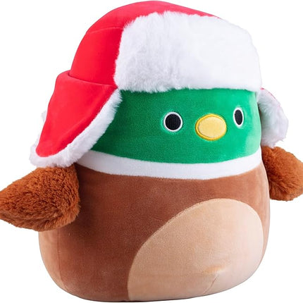 Squishmallows Original 10-Inch Avery The Christmas Mallard - Official Jazwares Plush - Collectible Soft & Squishy Duck Stuffed Animal Toy- Add to Your Squad - Gift for Kids, Girls & Boys