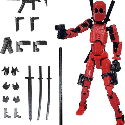 Assembly Completed T13 Action Figure, Titan 13 3D Printed Action Figure, 3D Printed Titan13, Assembled Dummy 13 Lucky 13 Toy Figure