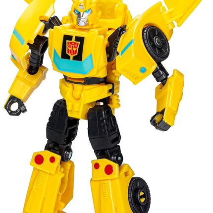 Transformers EarthSpark Warrior Class Bumblebee 5-Inch Robot Action Figure, Converts in 19 Steps, Interactive Toys for Boys and Girls Ages 6 and Up