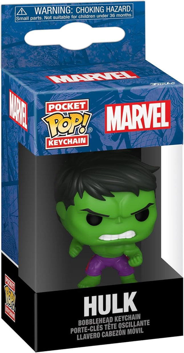 Funko POP! Keychain: Marvel - Hulk - Marvel Comics Novelty Keyring - Collectable Mini Figure - Stocking Filler - Gift Idea - Official Merchandise - Comic Books Fans - Backpack Decor