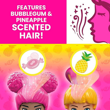 MEGA Barbie Color Reveal Kids Building Toy Set, Train 'n Wash Pets with 152 Pieces, 2 Micro-Dolls and Accessories, Ages 5+ Years