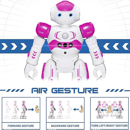 KingsDragon RC Robot Toys for Kids, Gesture & Sensing Programmable Remote Control Smart Robot for Age 3 4 5 6 7 8 Year Old Boys Girls Birthday Gift Present