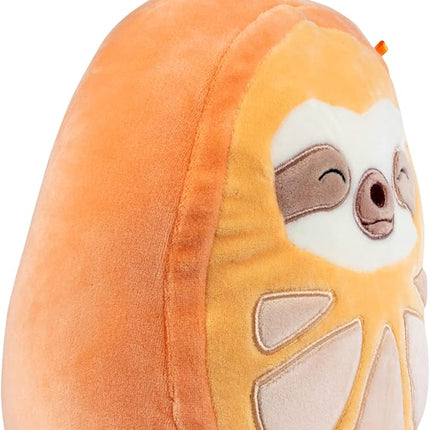 Squishmallow 8" Simon The Sloth Orange Plush Toy – Soft Cuddly Stuffed Animal for Boys, Girls, Kids, Toddlers & Collectors – Cute Hugging Sloth Gift for Birthday, Christmas, Sleepovers, and Playtime