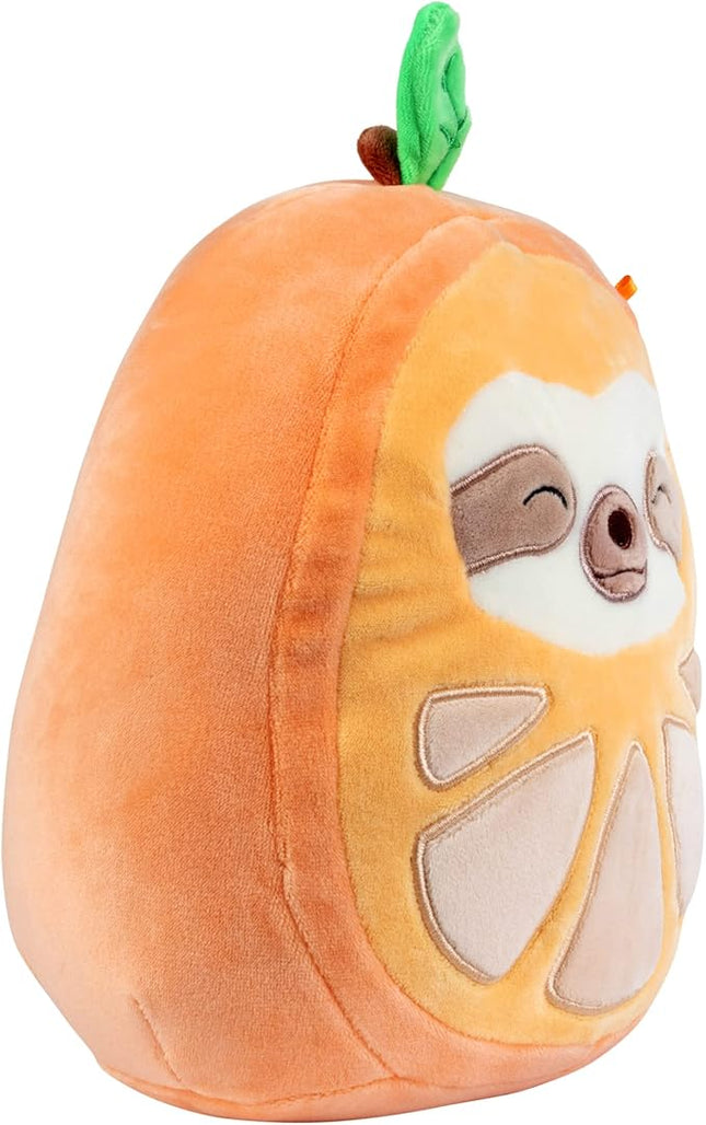 Squishmallow 8" Simon The Sloth Orange Plush Toy – Soft Cuddly Stuffed Animal for Boys, Girls, Kids, Toddlers & Collectors – Cute Hugging Sloth Gift for Birthday, Christmas, Sleepovers, and Playtime