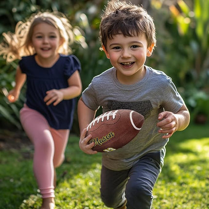 Baosity Custom Football Pillow with Text Plush Toy for Kids Stuffed Football Creative Room Decor Fluffy Sports Toy Personalized Birthday Christmas Party Gifts for Boys Girls Toddler Kids