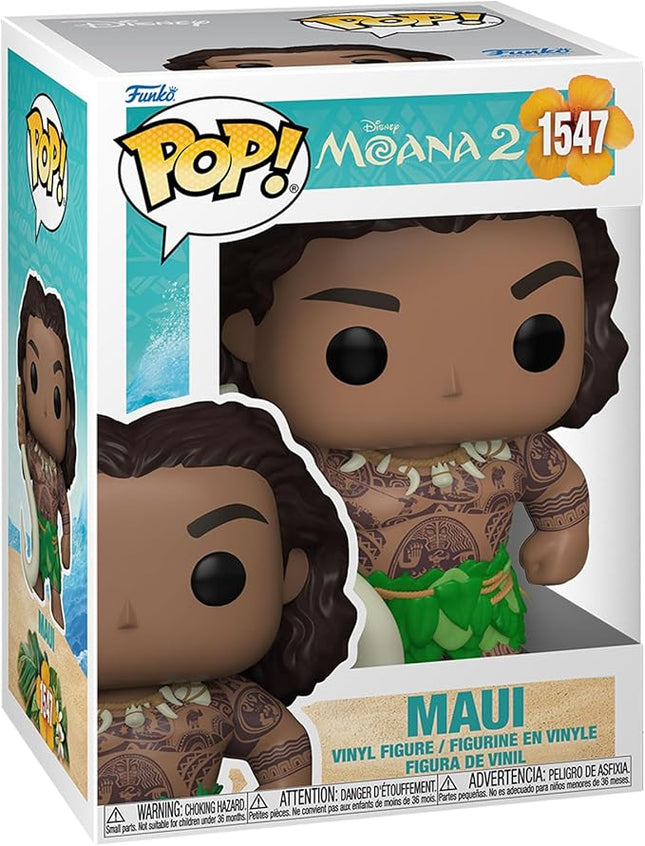 Funko POP Disney: Moana 2 - Maui - Collectable Vinyl Figure - Gift Idea - Official Merchandise - for Kids & Adults - Movies Fans - Model Figure for Collectors and Display