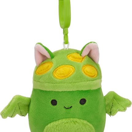 Squishmallows Original Clip 5-Pack – Boyle Fruit Bat, Dianalee Chipmunk, Theodore Roadrunner, Earling Mushroom Bat, Truman Turtle