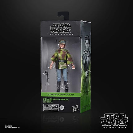 STAR WARS The Black Series Princess Leia Organa (Endor) Toy 6-Inch Scale Return of The Jedi Collectible Figure, Ages 4 and Up