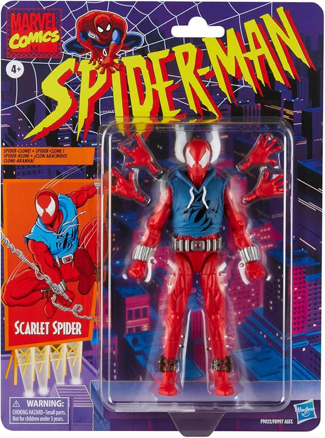 MARVEL Legends Series Scarlet Spider, Spider-Man Comics Collectible 6-Inch Action Figure