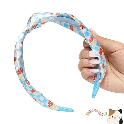 LUV HER Licensed Squishmallows Knotted Headband - Thick Headbands For Girls - One Size Fit All - Hair Accessories For Her Ages 8+