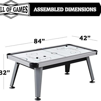 Hall of Games Air Hockey Table, Indoor Arcade Gaming Sets with Electronic Score Systems, Perfect for Family Game Rooms