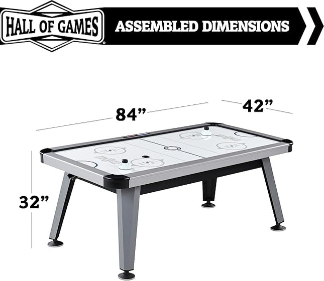 Hall of Games Air Hockey Table, Indoor Arcade Gaming Sets with Electronic Score Systems, Perfect for Family Game Rooms