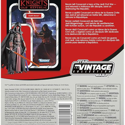 STAR WARS The Vintage Collection Darth Revan, Knights of The Old Republic 3.75-Inch Collectible Action Figures, Ages 4 and Up