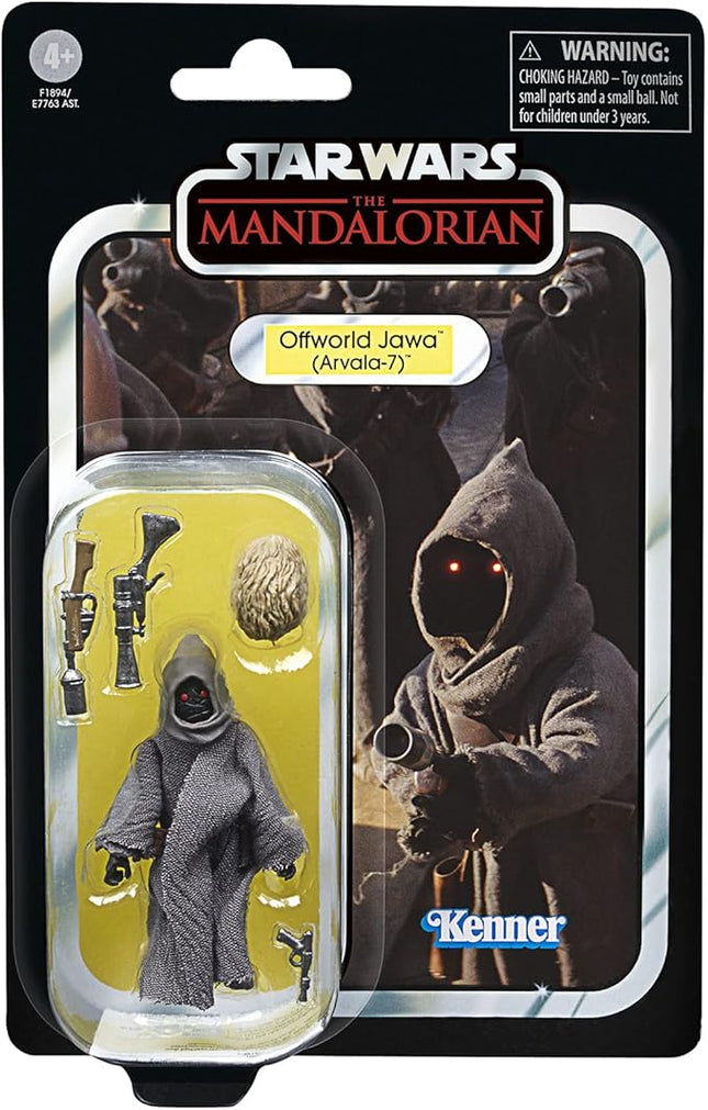 STAR WARS The Vintage Collection Offworld Jawa (Arvala-7) Toy, 3.75-Inch-Scale The Mandalorian Figure, Toys for Kids Ages 4 and Up,F1894