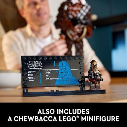 LEGO Star Wars Chewbacca, Buildable Star Wars Collectible for Adults, Build and Display Chewbacca Collectible, Fun Star Wars Gift for Teens, Adults or Any Star Wars Original Trilogy Fan, 75371