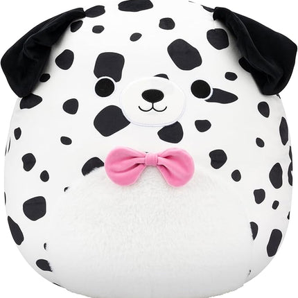 Squishmallows Original 20in Dustin The Dalmatian with Bowtie – Official Jazwares Plush (Jumbo)