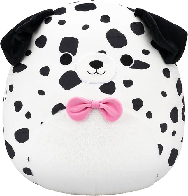 Squishmallows Original 20in Dustin The Dalmatian with Bowtie – Official Jazwares Plush (Jumbo)