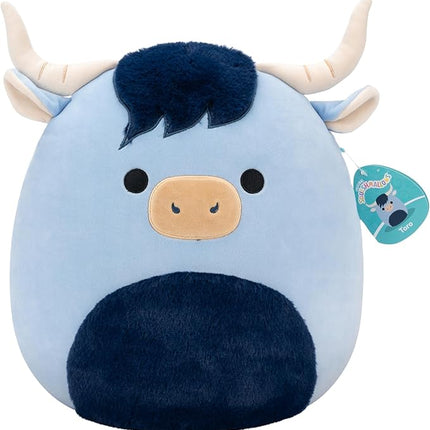 Squishmallows Original 14in Toro The Blue Highland Cow – Official Jazwares Plush (Large)