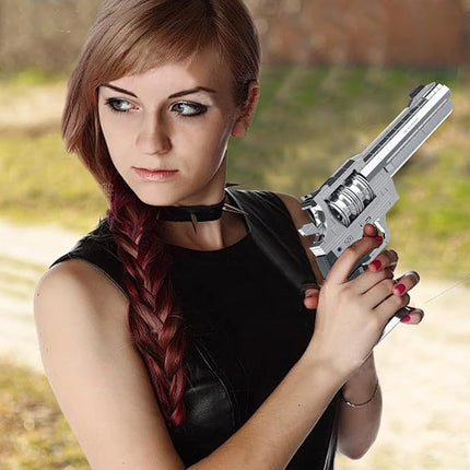 1:1 Revolver Building Blocks Gun Sets - 428 PCS Model Guns Collection Toy Building Bricks Sniper Set Shootable - Simulation Militarily Toy Lovers for Kids and Adults Gift