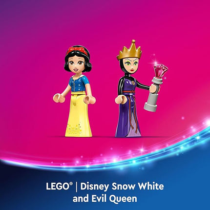 LEGO ǀ Disney Snow White’s Jewelry Box, Snow White and The Evil Queen Mini Doll Figures, Building Toy for Kids, Birthday Gift for 6 Years Old Girls and Boys, Play Disney Bracelet, 43276