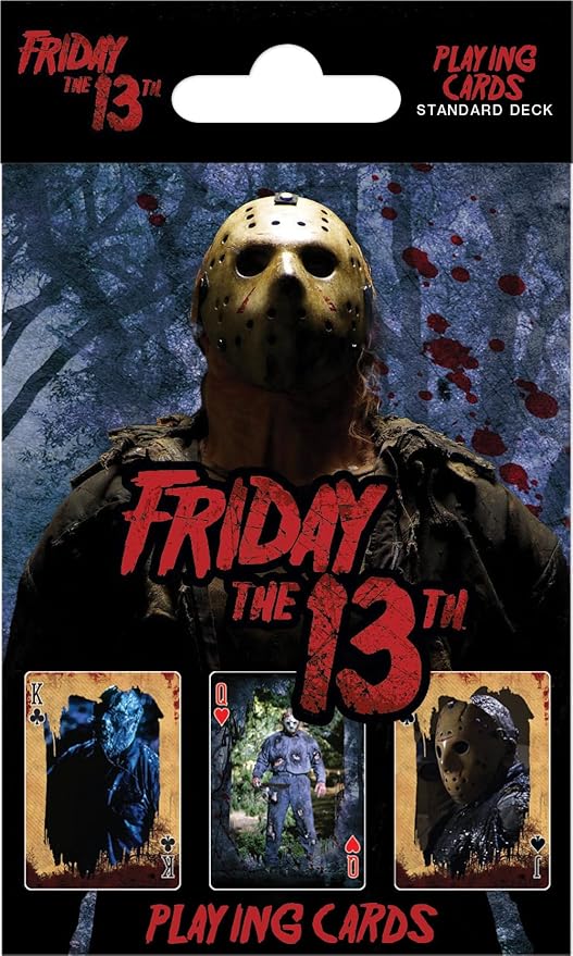 Masterpieces Friday The 13th Playing Cards - 54 Card Deck, Officially Licensed - Ages 4+