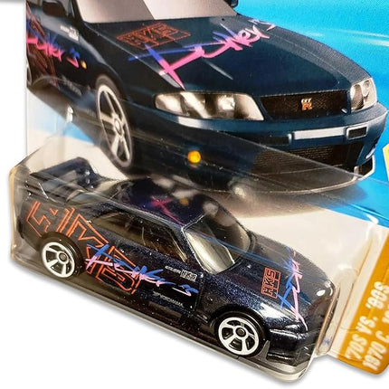 Hot Wheels Nissan Skyline GT-R (BCNR33) [Black], '70s VS. '90s 8/10, 144/250