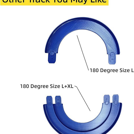 Track Connectors Pieces Compatible with Hot Wheels,90 Degree,Size L,4 Packs