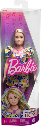 Barbie Fashionistas Doll #208 with Down Syndrome Wearing Floral Dress, Created in Partnership with The National Down Syndrome Society