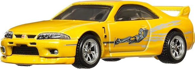 Hot Wheels Toy Cars, Premium Fast and Furious Premium Bundle, Set of 5 Die-Cast 1:64 Scale Toy Cars in Collectible Box from The Fast Franchise