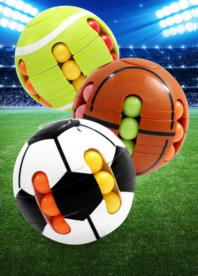 Puzzle Sport Ball Toys - 3D Brain Teasers and Puzzle Games for Kids and Adults, Travel Games for Ages 3+, Intelligence 2.5" Magic Bead, Adult Relieve Stress, Hand Sport, Gifts Kids Boys Girls