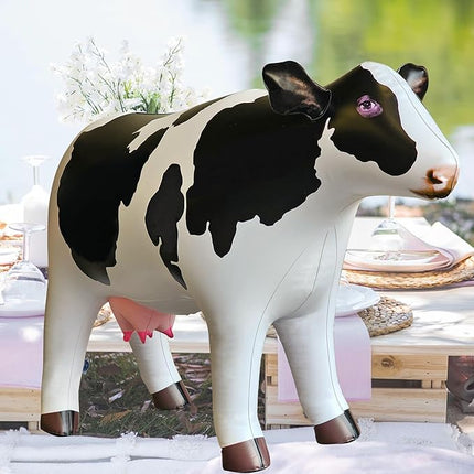 Jet Creations Cow Inflatable Animal Baby 37 inch Long Great for Pool Party Decoration, Birthday Kids and Adult an-Cow