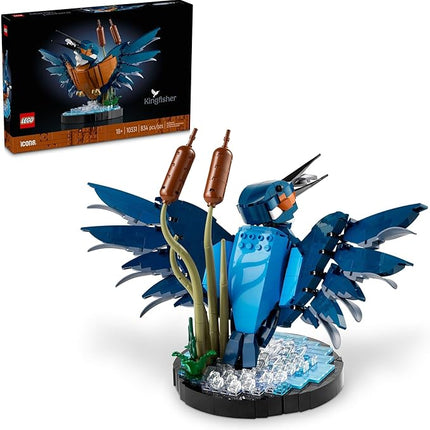 LEGO Icons Kingfisher Building Set - Detailed Model Set for Adults, 18+ - Collectible, Relaxing Activity for Bird Lovers - Gift for Men & Women - 10331