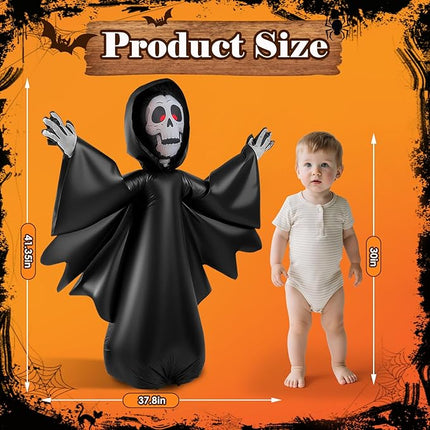 Halloween Inflatable Rc Car Toy Forward and Backward 360° Rotation boy Gift Suitable for 3-12 Years Old Children（Skeleton）