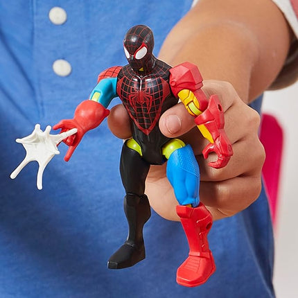 Spider-Man Marvel MixMashers Miles Morales Custom Mix-and-Match Action Figure & Accessories, 5-Inch-Scale Super Hero Toys for Kids Ages 4+